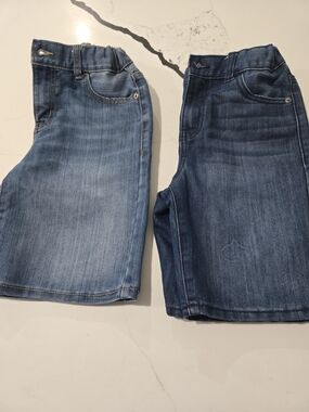 The Children's Place Blue Denim Jeans Shorts Size 12- Classic Casual Style